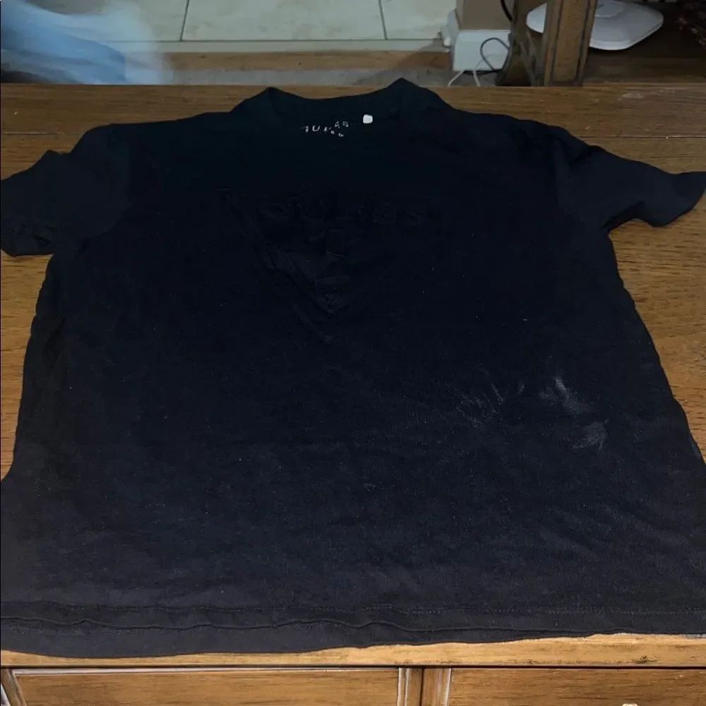 Guess Men's Charcoal Short Sleeve Tee